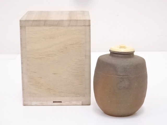 備前焼　茶入　茶道具 Antique Sam's Collection備前茶入 木村陶峰作 肩衝茶入